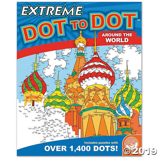 SALE - Mindfulness Activity Book - Extreme Dot to Dot - Around the World Image